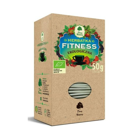 Dary Natury HERBATKA FITNESS eko bio saszetki 50G