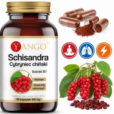 Yango SCHISANDRA CYTRYNIEC CHIŃSKI Adaptogen wsparcie: WĄTROBA DROGI ODDECH