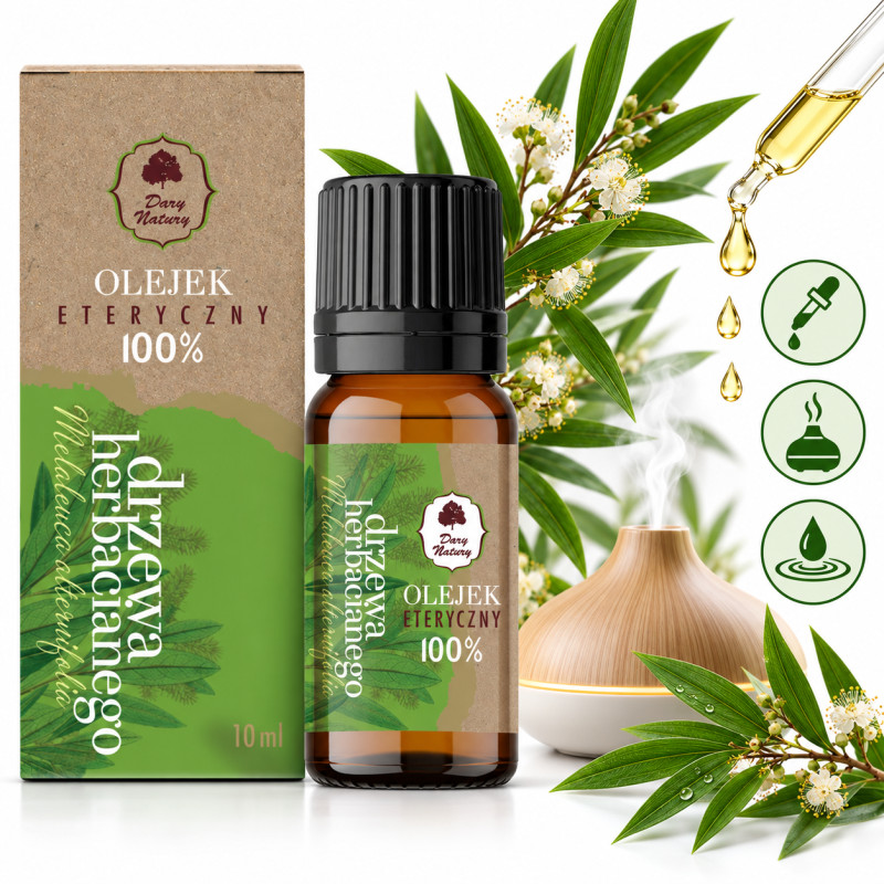 Dary Natury OLEJEK ETERYCZNY Z DRZEWA HERBACIANEGO drzewo HERBACIANE 10ml