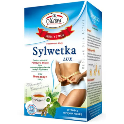 MALWA herbata ziołowa SYLWETKA LUX odchudzanie x20