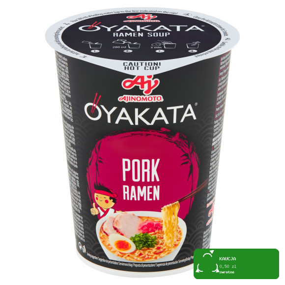 OYAKATA kubek TASTE of ASIA danie makaron RAMEN PORK WIEPRZOWINA 62g