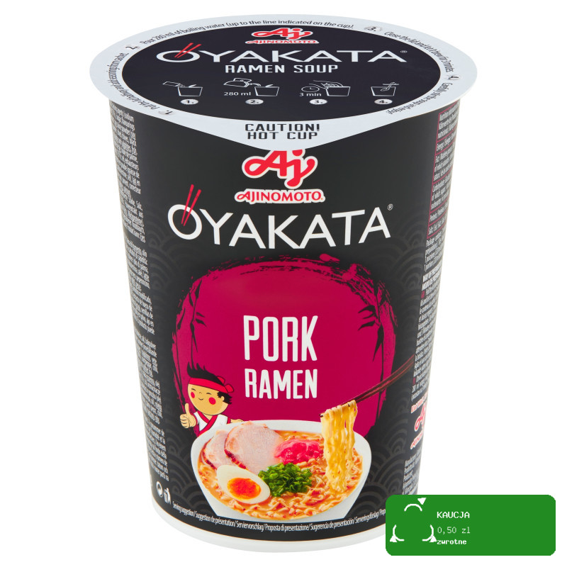 OYAKATA kubek TASTE of ASIA danie makaron RAMEN PORK WIEPRZOWINA 62g
