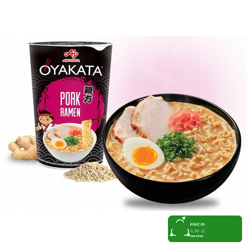 OYAKATA kubek TASTE of ASIA danie makaron RAMEN PORK WIEPRZOWINA 62g