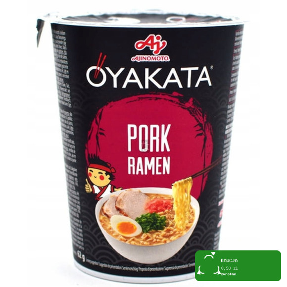 OYAKATA kubek TASTE of ASIA danie makaron RAMEN PORK WIEPRZOWINA 62g