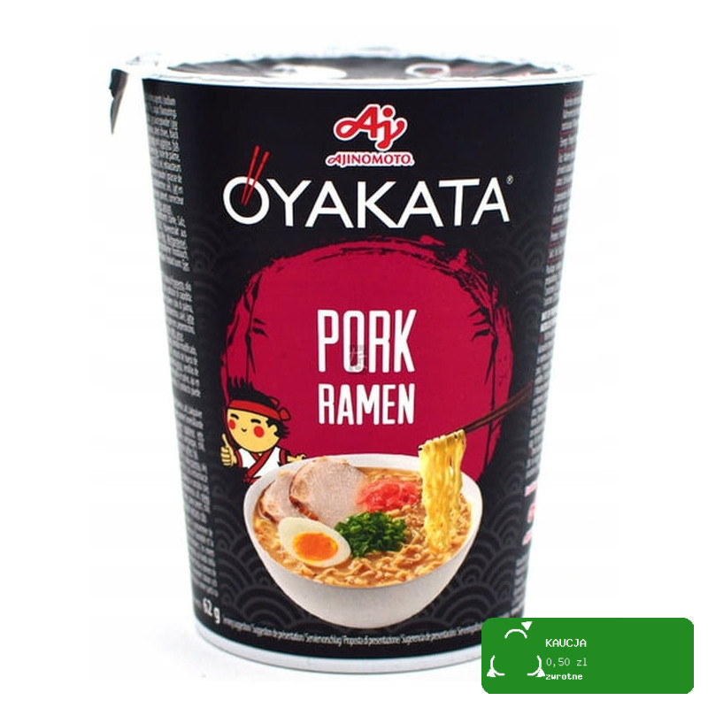 OYAKATA kubek TASTE of ASIA danie makaron RAMEN PORK WIEPRZOWINA 62g