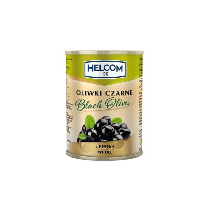 OLIWKI CZARNE Z PESTKĄ puszka 280g HELCOM