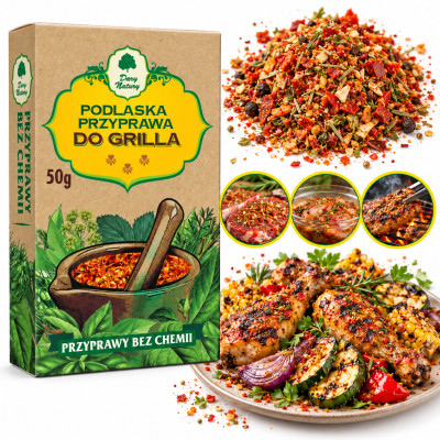 Dary Natury DO GRILLA mieszanka PRZYPRAWA BEZ CHEMII 50g kartonik