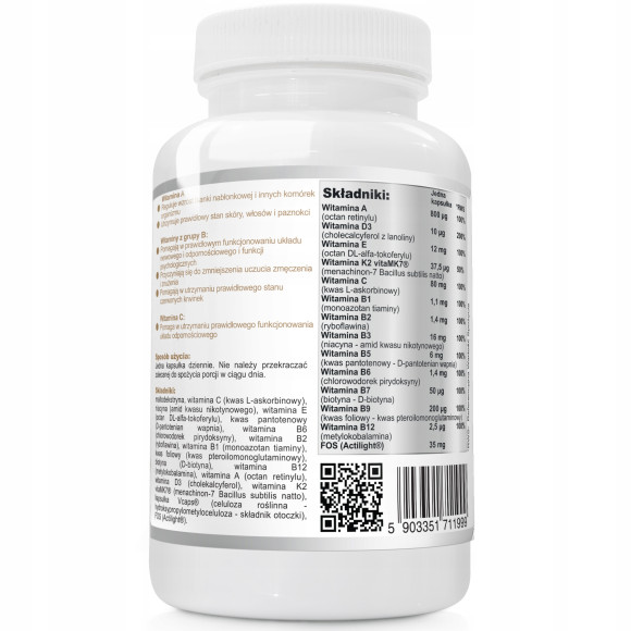 MULTIWITAMINA SENIOR COMPLEX WITAMIN+PREBIOTYK 120