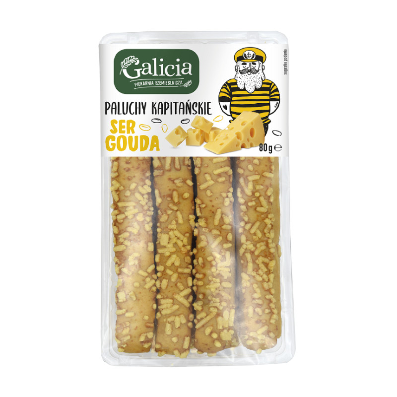 PALUCHY KAPITAŃSKIE PALUSZKI SER GOUDA serowe 80G