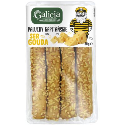 PALUCHY KAPITAŃSKIE PALUSZKI SER GOUDA serowe 80G