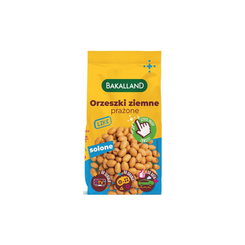 Bakalland ORZESZKI ZIEMNE PRAŻONE SOLONE 140G