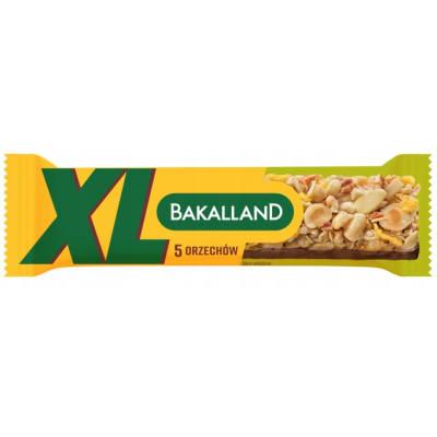 BAKALLAND BATON ZBOŻOWY XL 5 ORZECHÓW 55G