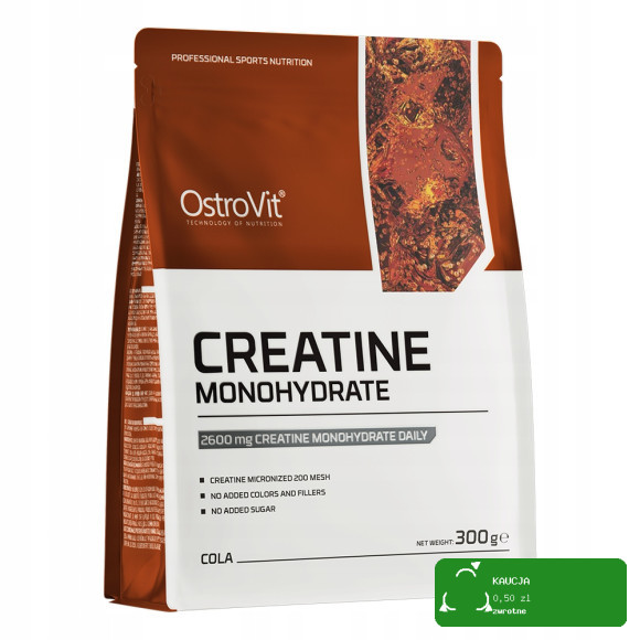 OstroVit MONOHYDRAT KREATYNY KREANTYNA 300g 0,3KG - smak COLA COLI KOLI
