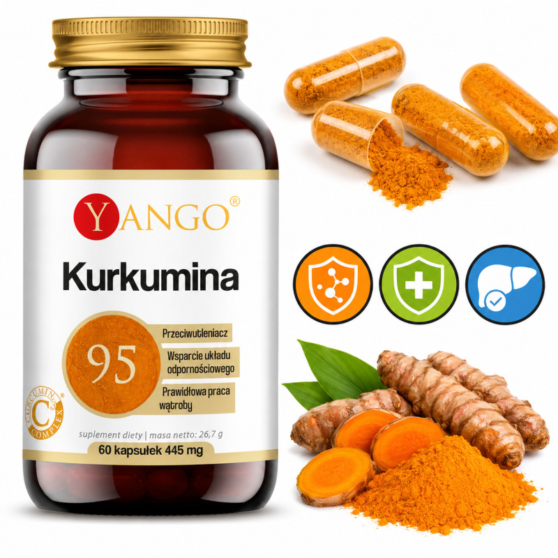 Yango KURKUMINA 95 plus PIPERYNA 60 kapsułek