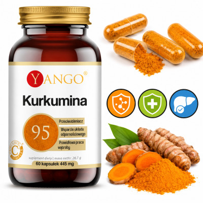 Yango KURKUMINA 95 plus PIPERYNA 60 kapsułek