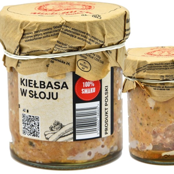 Mielczarek KIEŁBASA W SŁOJU słoiku 92% MIĘSO !! Mięsne