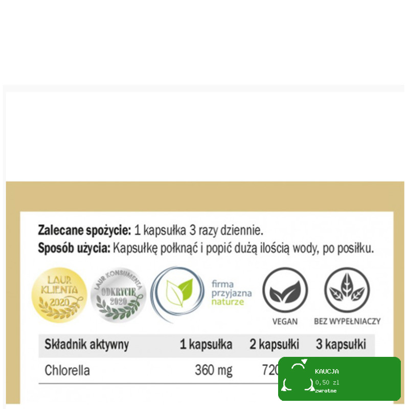 Yango CHLORELLA przerwane ściany komórkowe wsparcie ODPORNOŚĆ 90 kapsułek