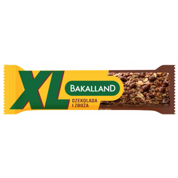 BAKALLAND BATON ZBOŻOWY XL CZEKOLADA I ZBOŻA 55G