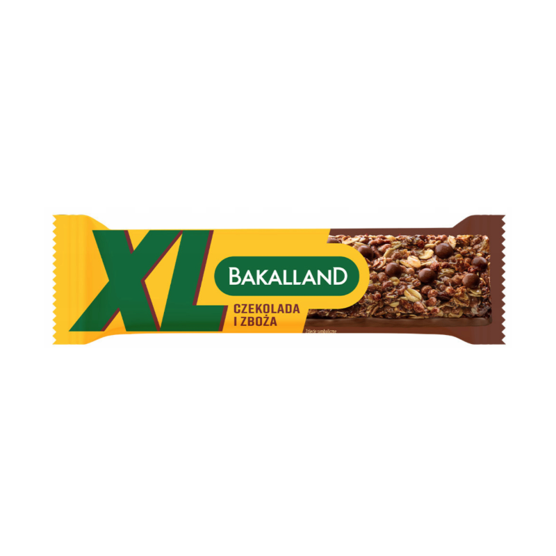 BAKALLAND BATON ZBOŻOWY XL CZEKOLADA I ZBOŻA 55G