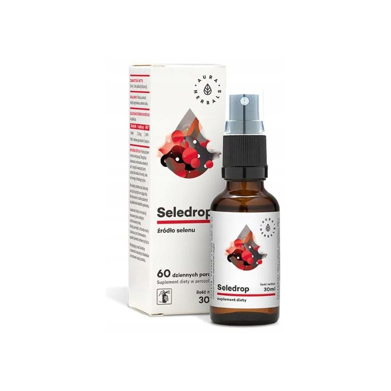 SELEDROP SELEN 110 mcg selenian IV sodu 30ml na 2 m-ce AEROZOL AURA HERBALS