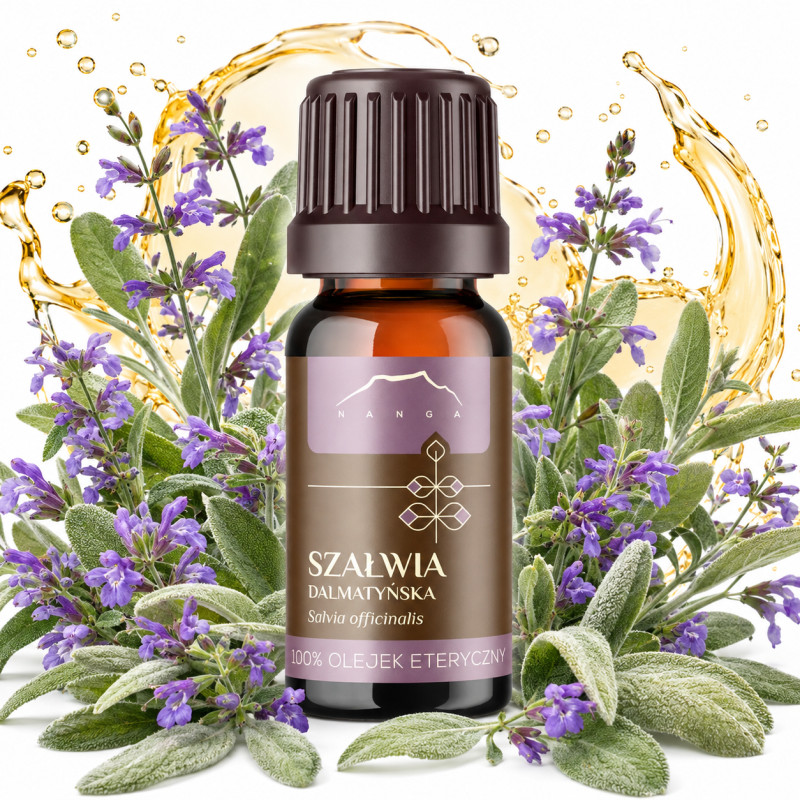 NANGA NATURALNY OLEJEK ETERYCZNY 100% SZAŁWIA DALMATYŃSKA SZAŁWIOWY 10ml