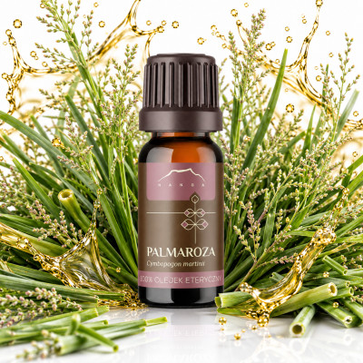 NANGA NATURALNY OLEJEK ETERYCZNY 100% PALMAROZA PALMAROZOWY 10ml Trądzik