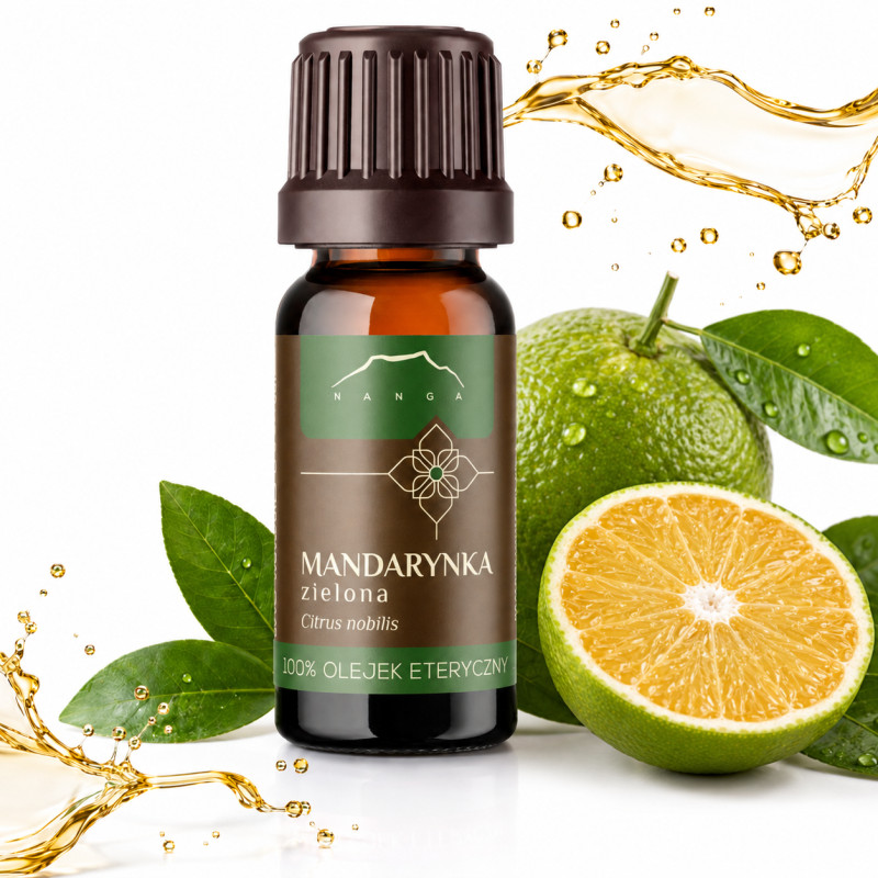 NANGA NATURALNY OLEJEK ETERYCZNY 100% MANDARYNKA ZIELONA 10ml Relaks Skóra