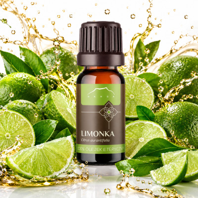 NANGA NATURALNY OLEJEK ETERYCZNY 100% LIMONKA LIMONKOWY 10ml samopoczucie