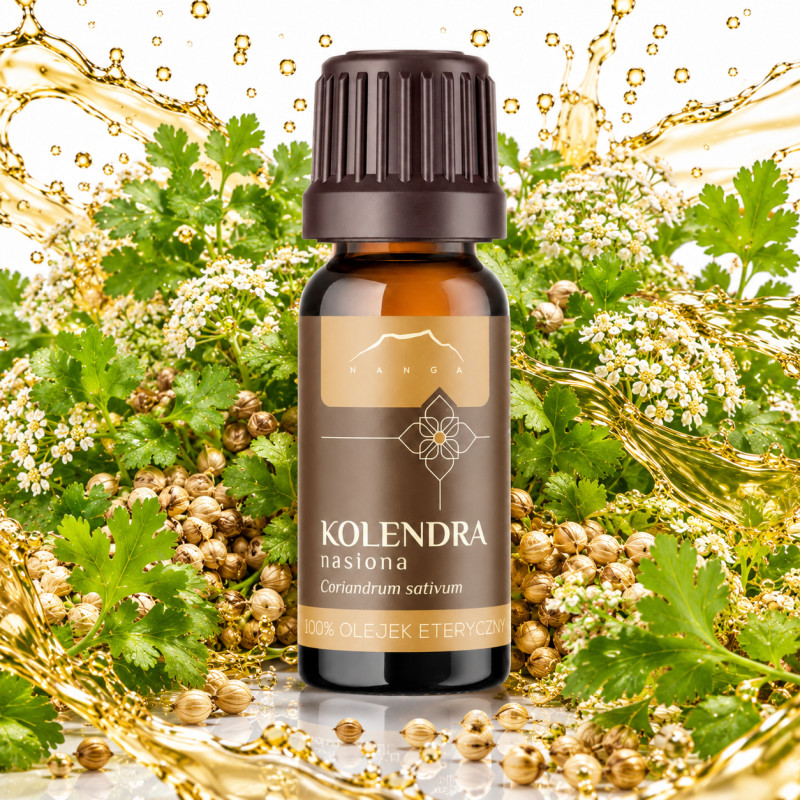 NANGA NATURALNY OLEJEK ETERYCZNY 100% KOLENDRA NASIONA KOLENDROWY 10ml