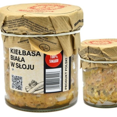 Mielczarek KIEŁBASA BIAŁA W SŁOJU słoiku 96% MIĘSO