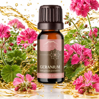 NANGA NATURALNY OLEJEK ETERYCZNY 100% GERANIUM GERANIOWY 10m