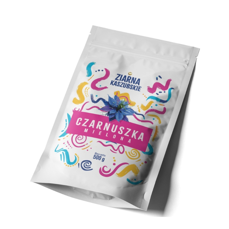 ACS ziarna kaszubskie CZARNUSZKA MIELONA odtłuszczona 500G
