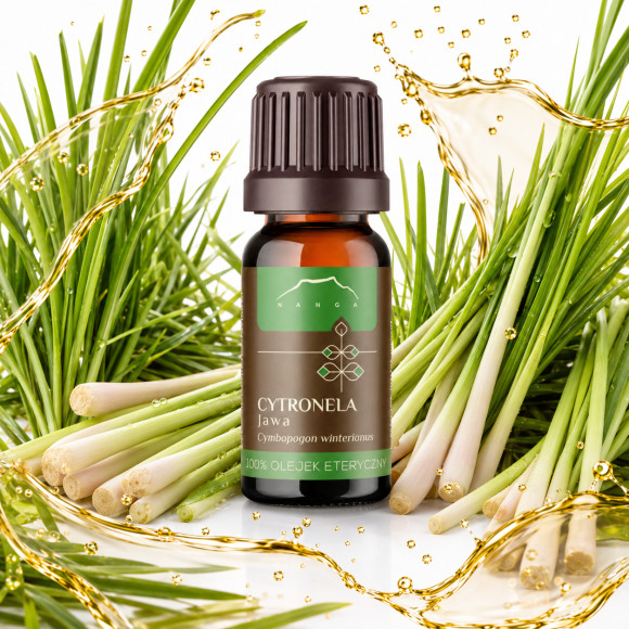 NANGA NATURALNY OLEJEK ETERYCZNY 100% CYTRONELA CYTRONELOWY cytronella 10ml