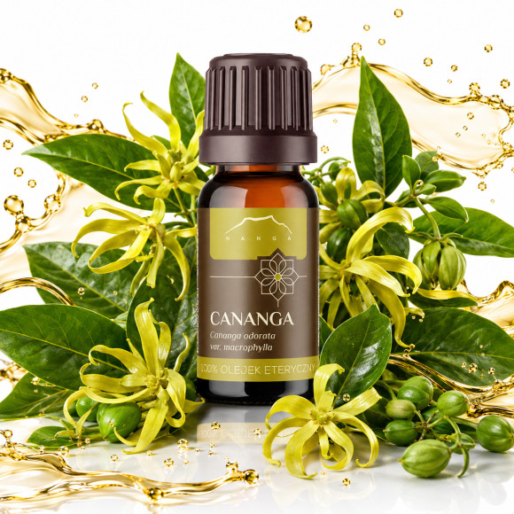 NANGA NATURALNY OLEJEK ETERYCZNY 100% CANANGA 10ml stres uspokojenie skóra
