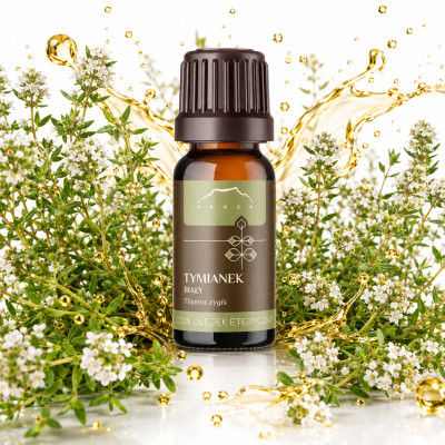 NANGA NATURALNY OLEJEK ETERYCZNY 100% TYMIANEK BIAŁY 10ml kaszel katar