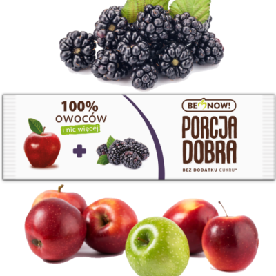 PORCJA DOBRA przekąska owocowa LISTEK JABŁKO JEŻYNA 16g