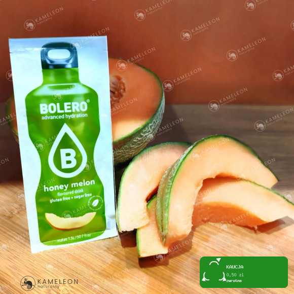 BOLERO DRINK NAPÓJ w proszku HONEY MELON stewia 9g KRÓTKA DATA