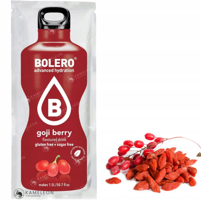 BOLERO DRINK NAPÓJ w proszku GOJI BERRY JAGODY 9g KRÓTKA DATA