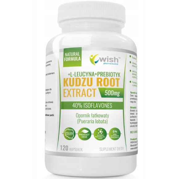 Wish KUDZU KORZEŃ aż 120 kaps wsparcie na UZALEŻNIENIA STRES