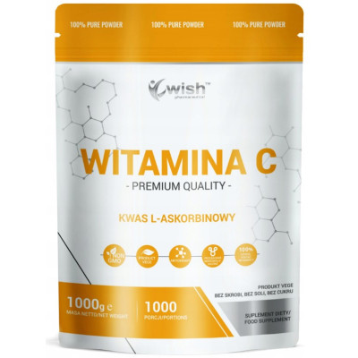 Wish WITAMINA C w proszku KWAS L-ASKORBINOWY 1000G 1KG wsparcie: ODPORNOŚĆ