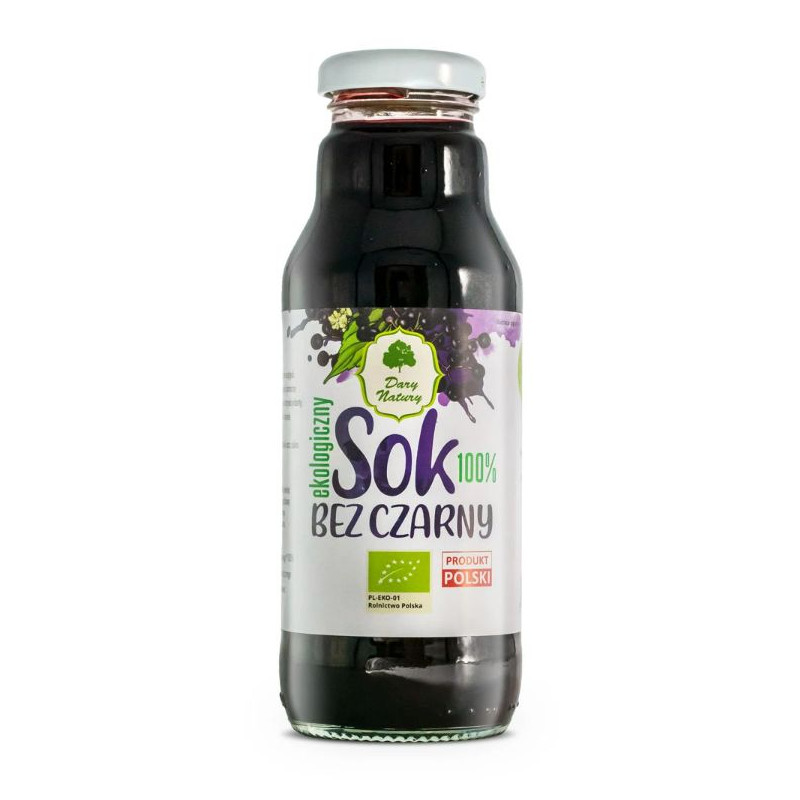 Dary Natury SOK z CZARNEGO BZU CZARNY BEZ eko 270ml wsparcie PRZEZIĘBIENIE