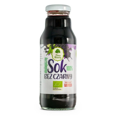 Dary Natury SOK z CZARNEGO BZU CZARNY BEZ eko 270ml wsparcie PRZEZIĘBIENIE