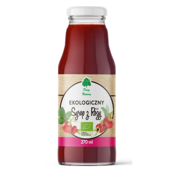 Dary Natury SYROP Z RÓŻY RÓŻANY róża EKO do deserów napojów 270ml
