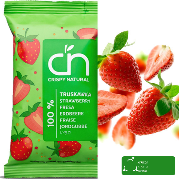 CRISPY NATURAL - Truskawka suszona 100% 10g / nr07