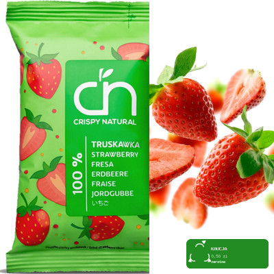 CRISPY NATURAL - Truskawka suszona 100% 10g / nr07