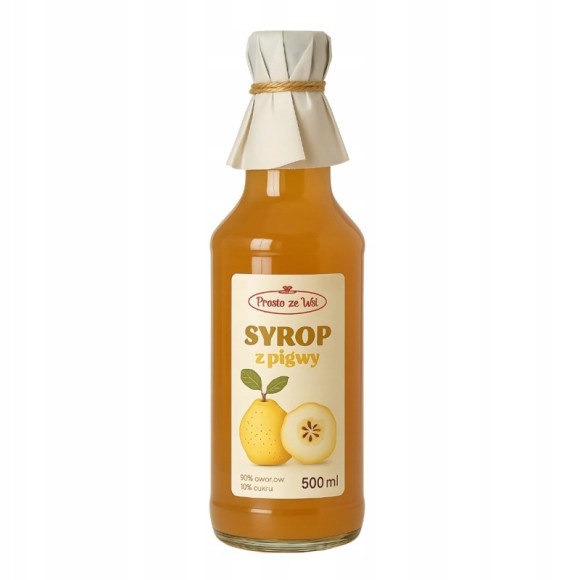 Prosto ze Wsi SYROP Z PIGWY PIGWA PIGWOWY 500ml 0,5L aż 90%