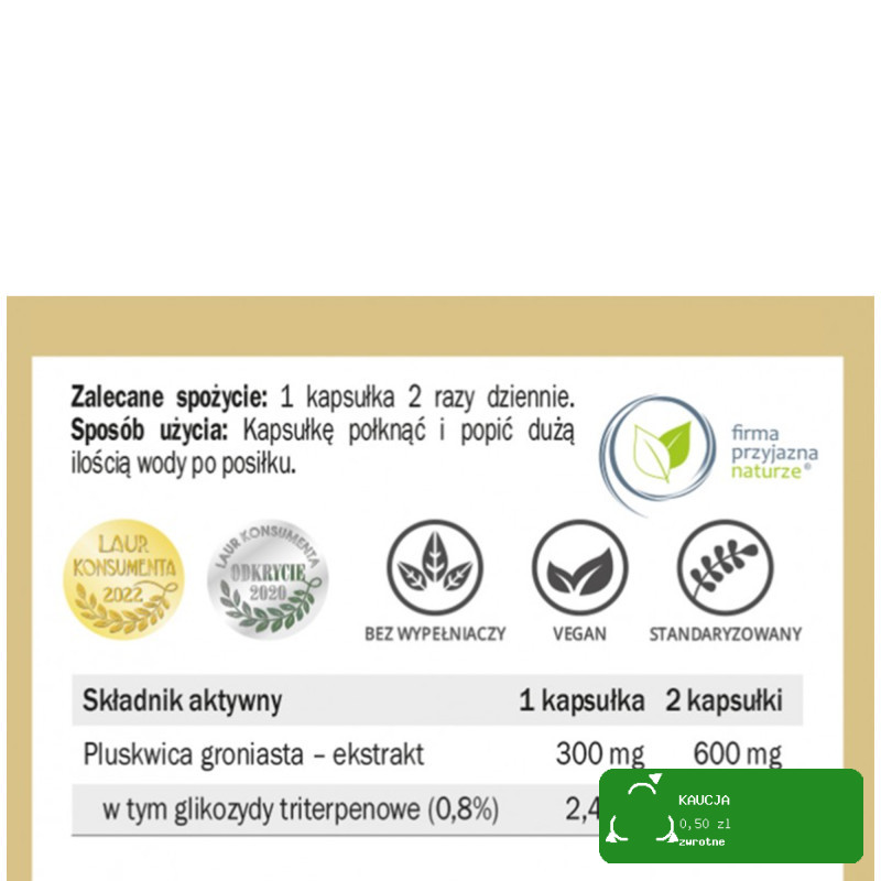 Yango PLUSKWICA GRONIASTA wsparcie MENOPAUZA UKŁAD LIMFATYCZNY 90 kapsułek