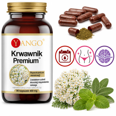 Yango KRWAWNIK PREMIUM  wspracie UKŁAD KRWIONOŚNY ODDECHOWY 90 kapsułek