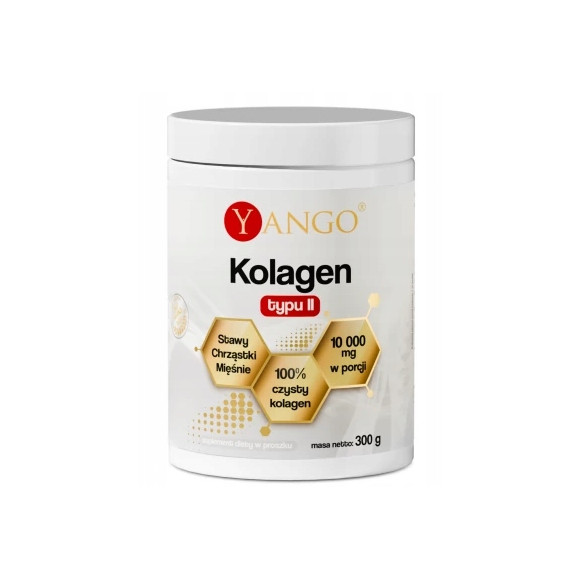 Yango KOLAGEN typu II wsparcie STAWY CHRZĄSTKI MIĘŚNIE 300g PROSZEK