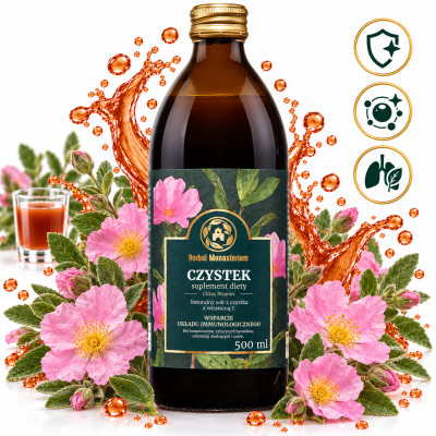 HERBAL Pharmaceuticals SOK z CZYSTKA 500ml Odporność Wzmocnienie
